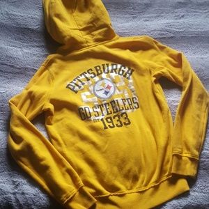 pink victorias secret steeler hoodie